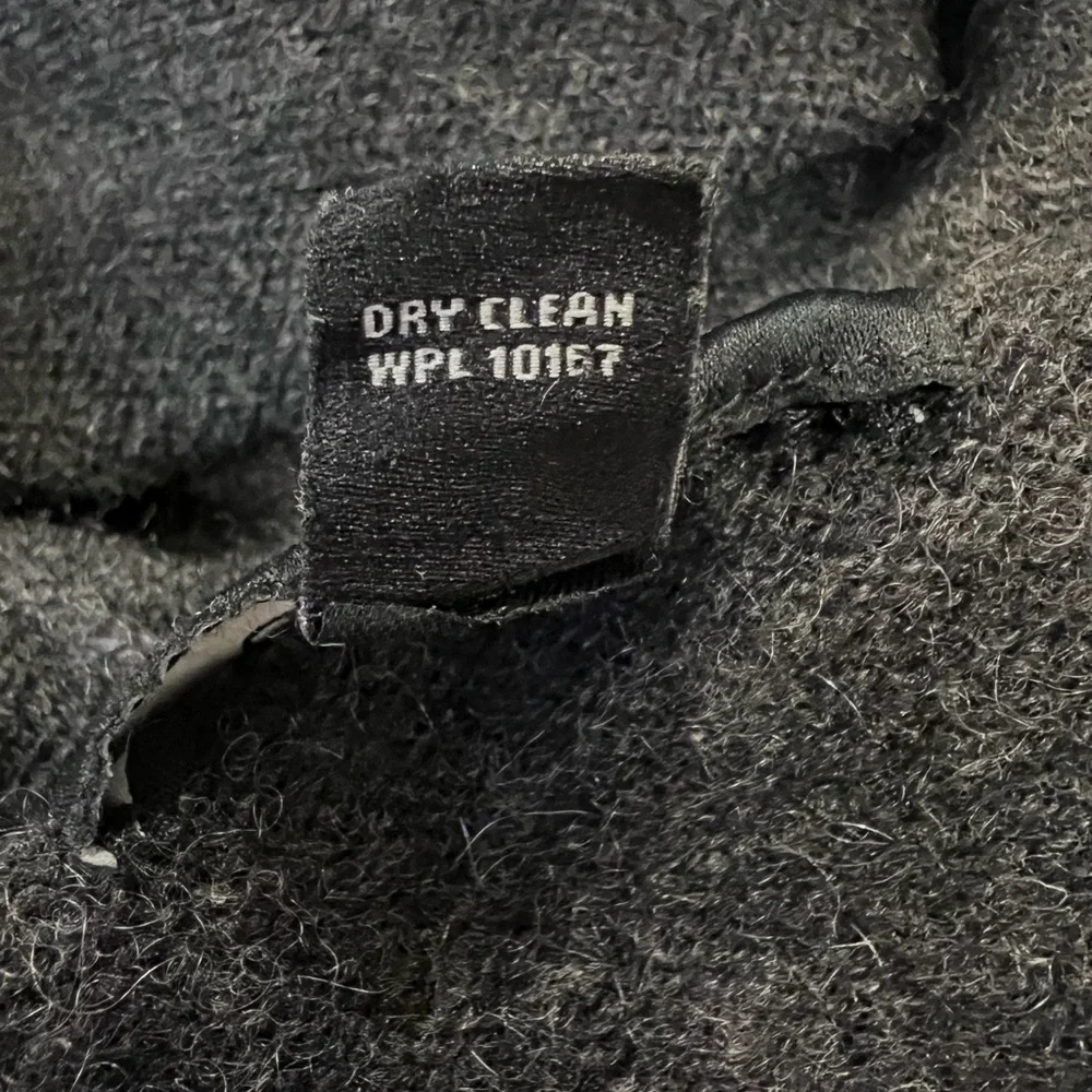 Aqua 100% Cashmere Grey Ribbed Hooded Sweater Medium - Picture 13 of 14